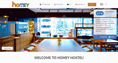 Desktop Screenshot of homeyhostel.com